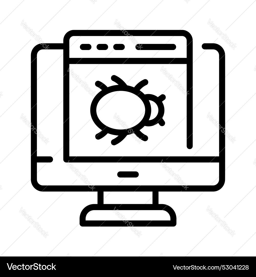 Website error system hacking web security Vector Image