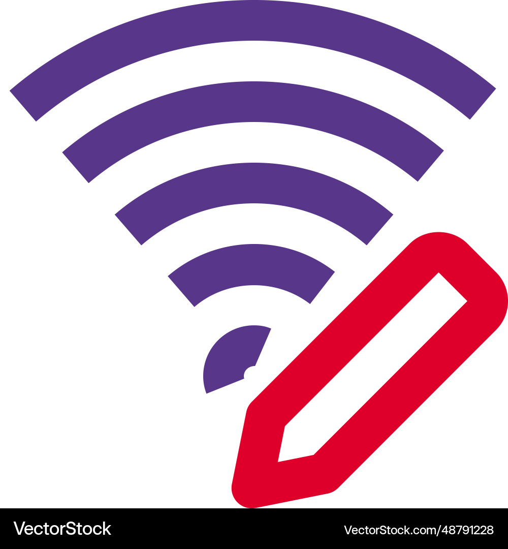Wi-fi password modifying for privacy vector image