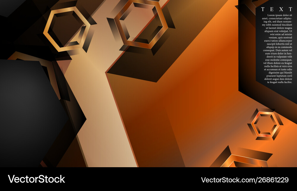 Abstract background with gradient hexagon shapes Abstract background with gradient hexagon shapes vector image