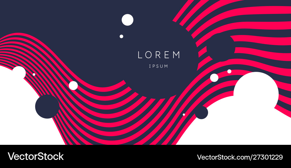 Abstract Background with Lines & Shapes Vector Image