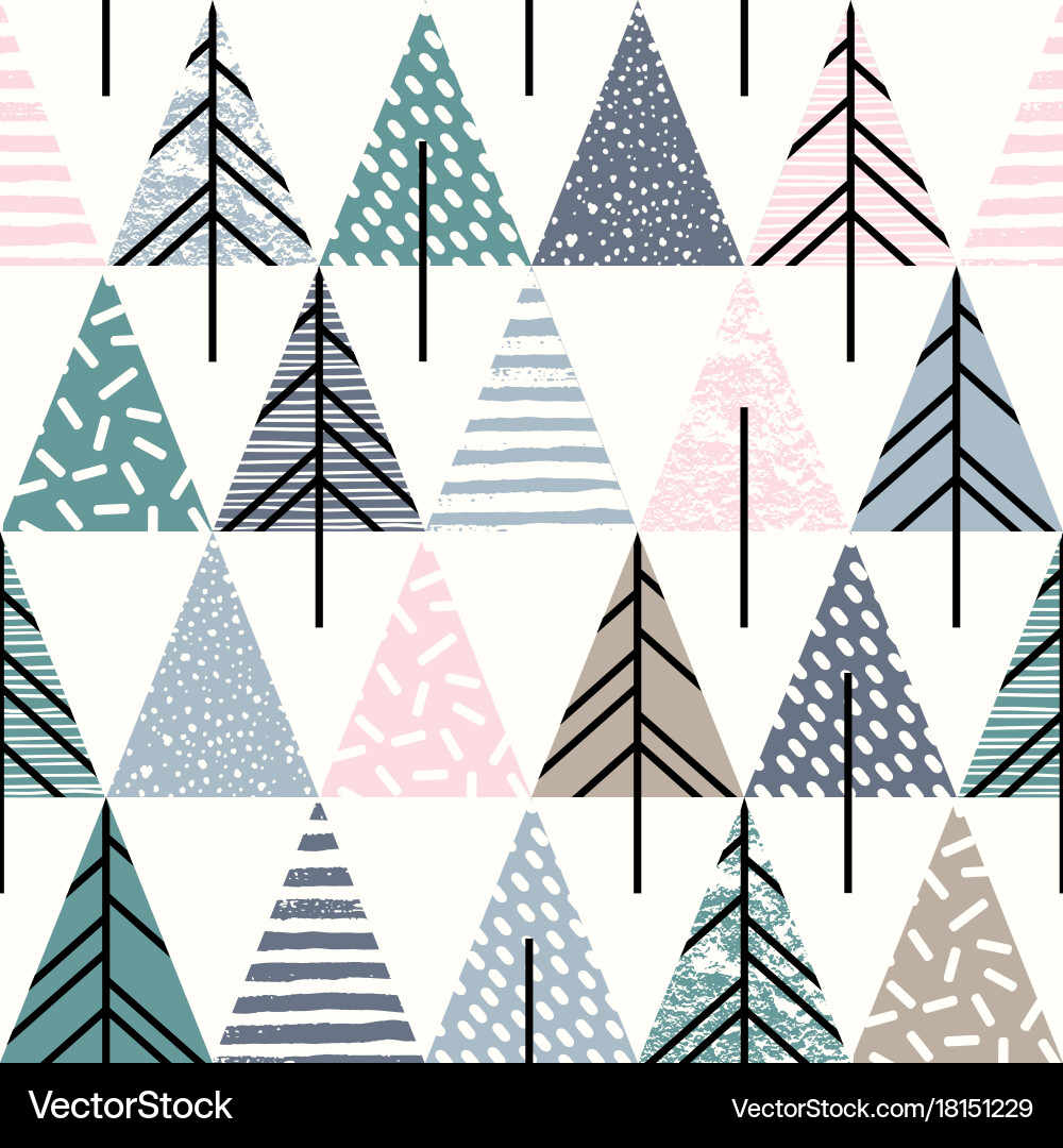 Abstract geometric seamless repeat pattern vector image