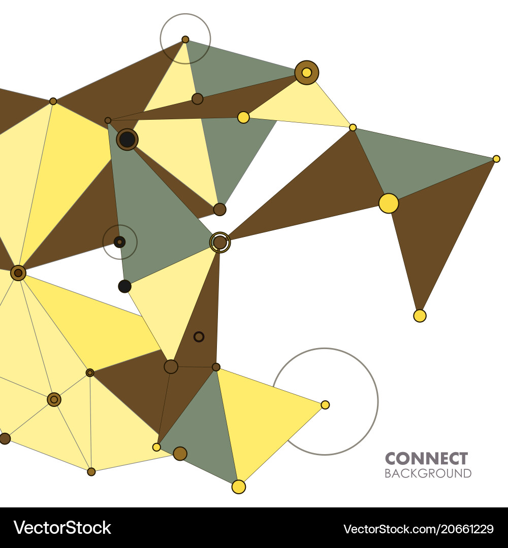 Abstract polygonal with connecting dots and lines Abstract polygonal with connecting dots and lines vector image