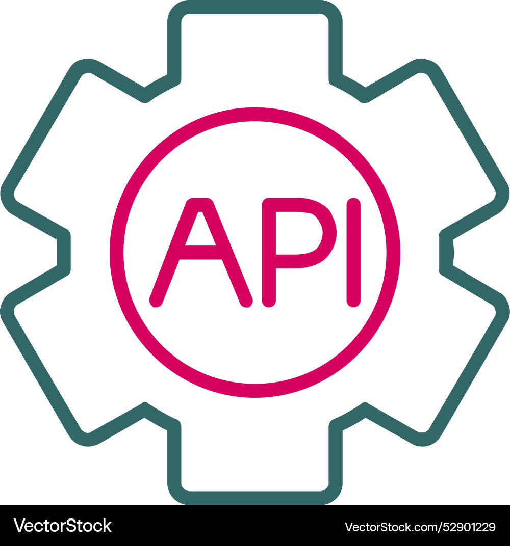 Api icon design vector image