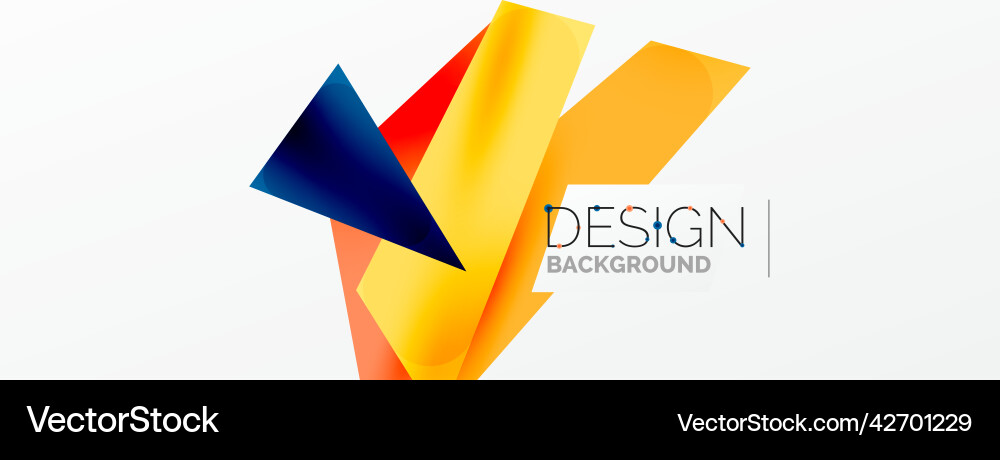 Background abstract overlapping shapes minimal Vector Image