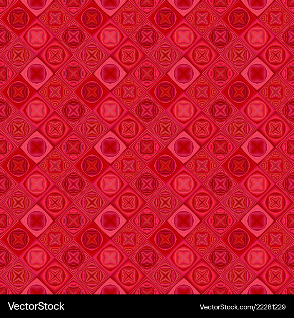 Red abstract diagonal tile mosaic pattern Vector Image