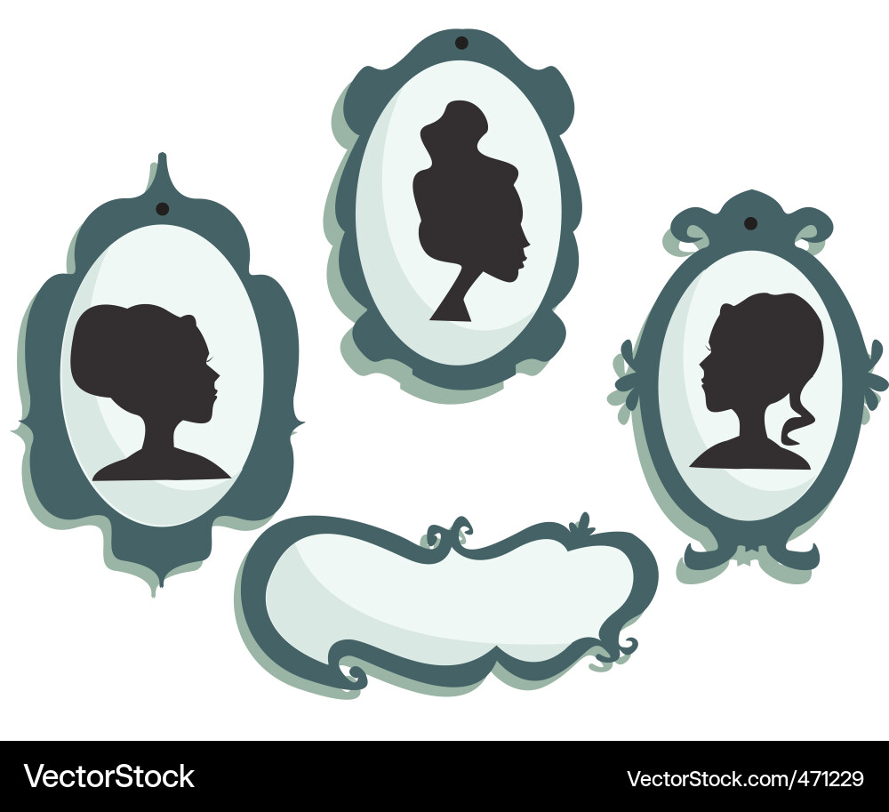 Reflections: Mirror Collection Vector Image