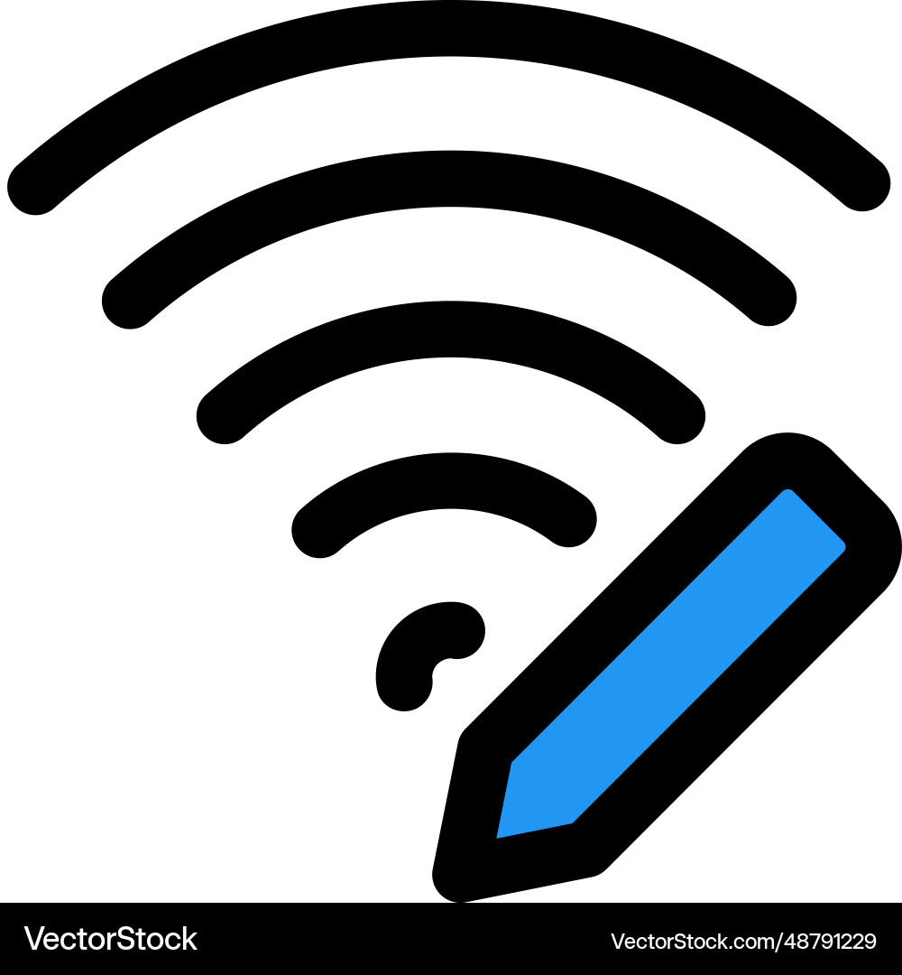 Wi-fi password modifying for privacy vector image