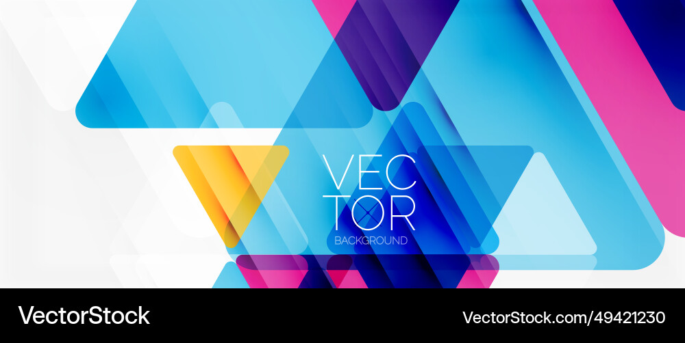 Abstract background color transparent triangles Abstract background color transparent triangles Vector Image
