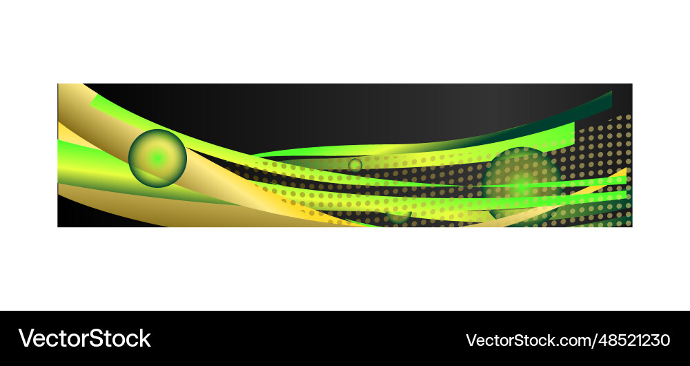 Abstract dynamic wavy horizontal header or banner Vector Image