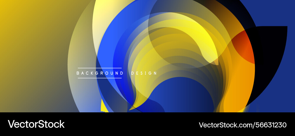 Abstract layers create dynamic composition yellow Abstract layers create dynamic composition yellow Vector Image