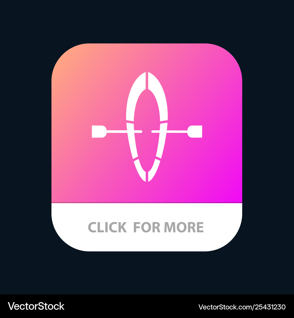 Boat summer beach mobile app button android Boat summer beach mobile app button android vector image