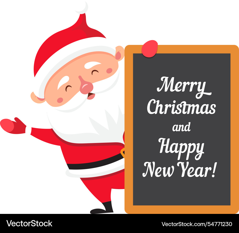 Cartoon santa claus fröhlich anzeigen Cartoon santa claus fröhlich anzeigen vektorbild