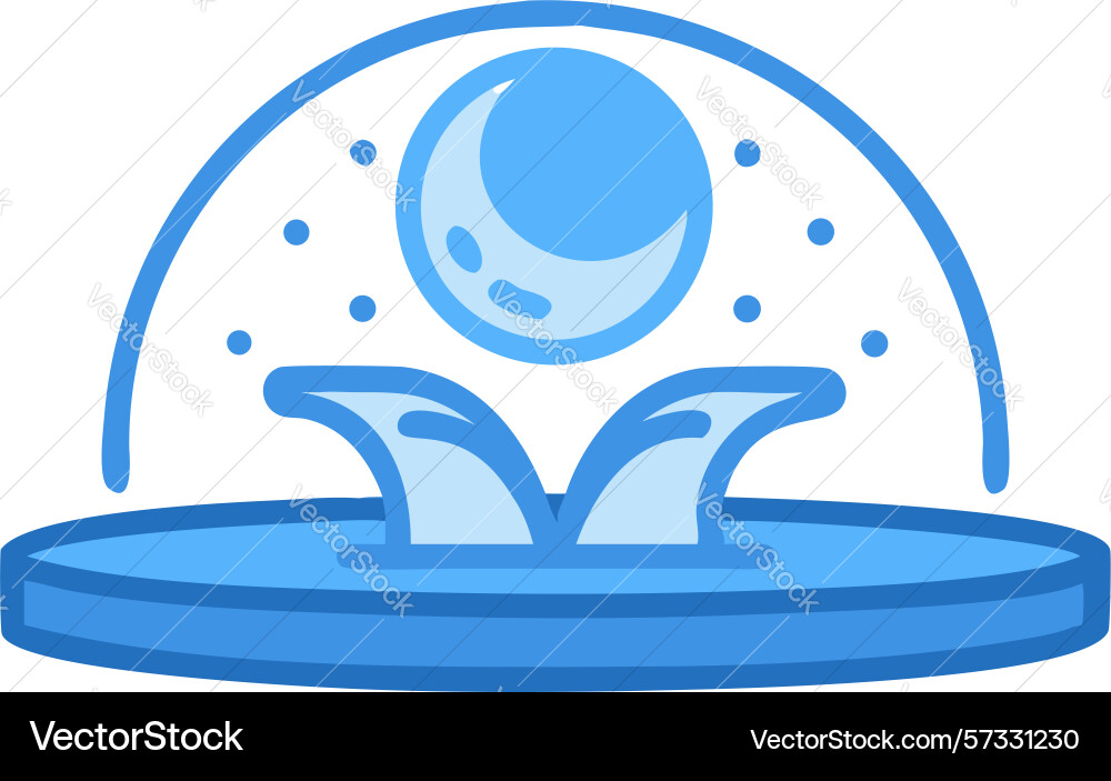 Crystal ball with floating orb and light design Vector Image