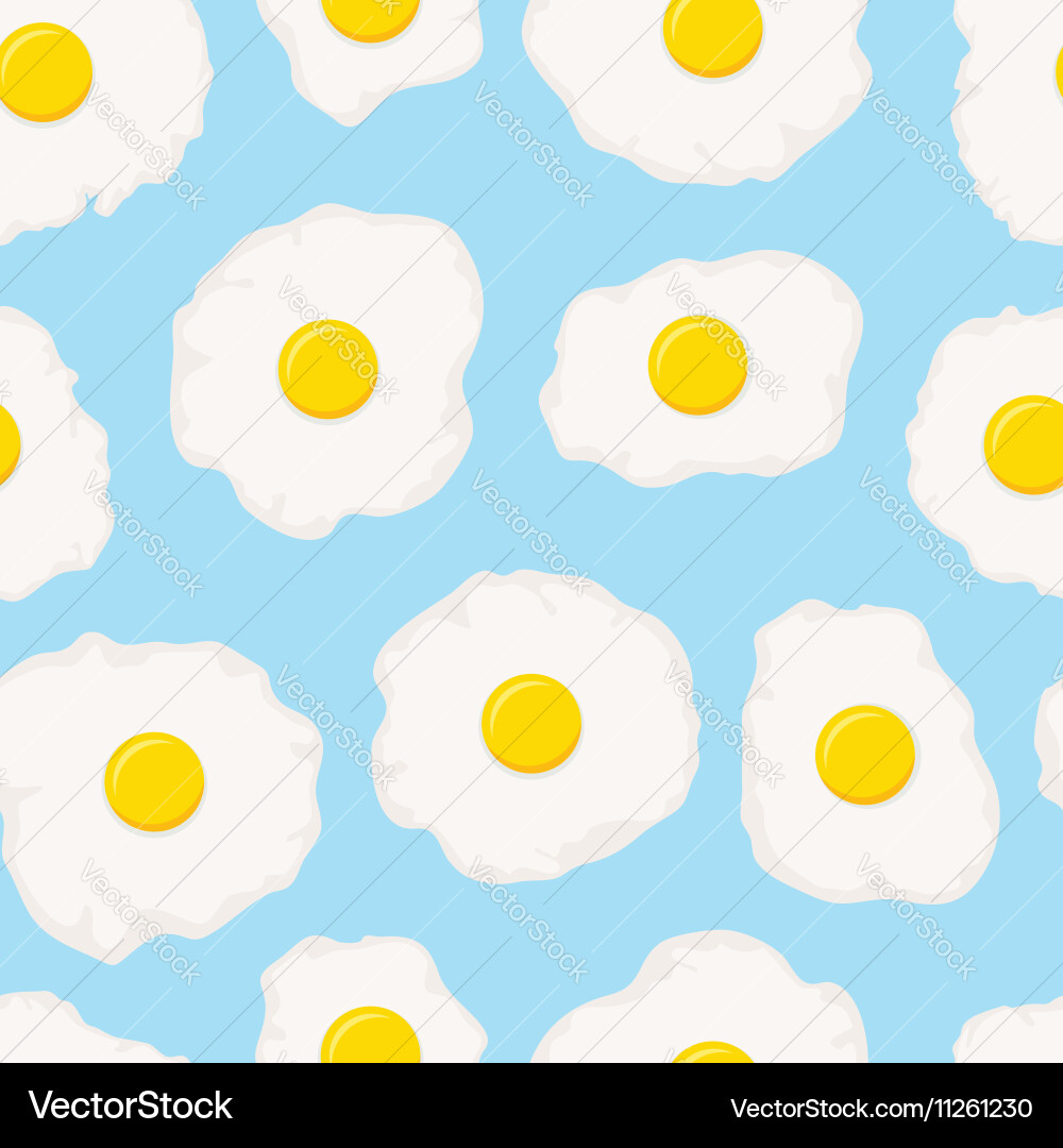 Fried eggs Royalty Free Vector Image - VectorStock