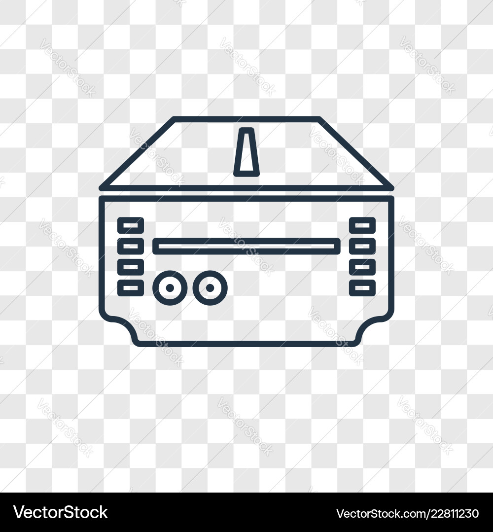 Game console concept linear icon isolated Vector Image