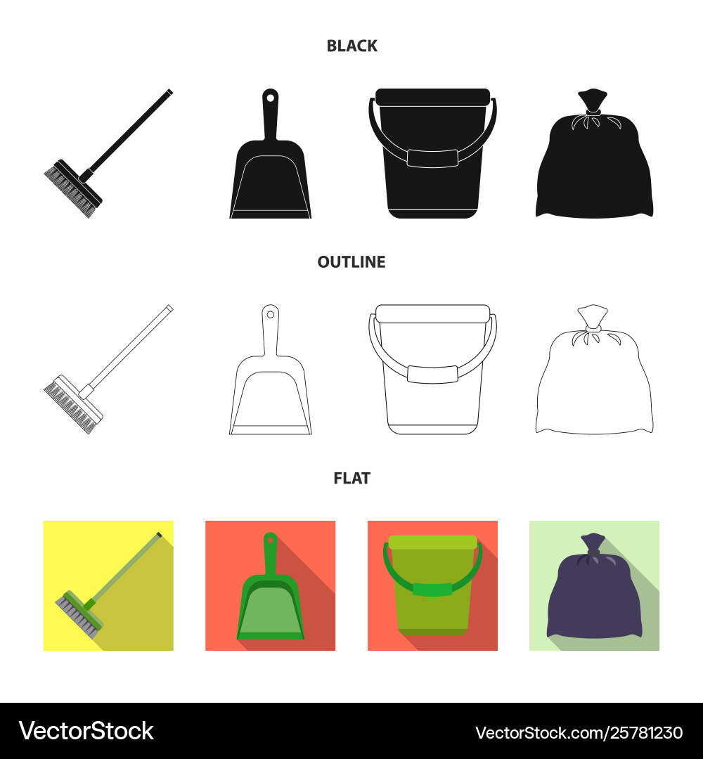 Isolated object cleaning and service logo set Isolated object cleaning and service logo set vector image