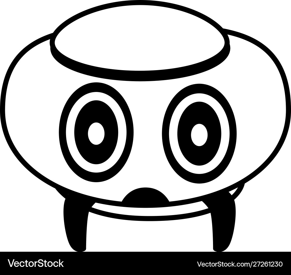 Isolated technology robot design Vector Image