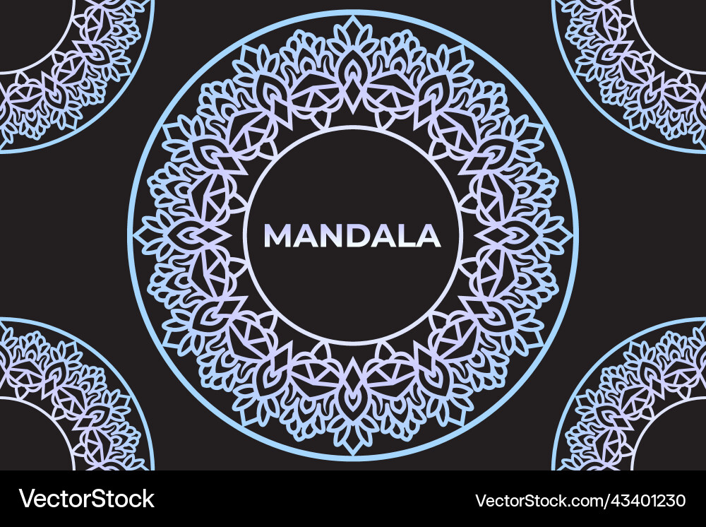 Mandala pattern design background Vector Image