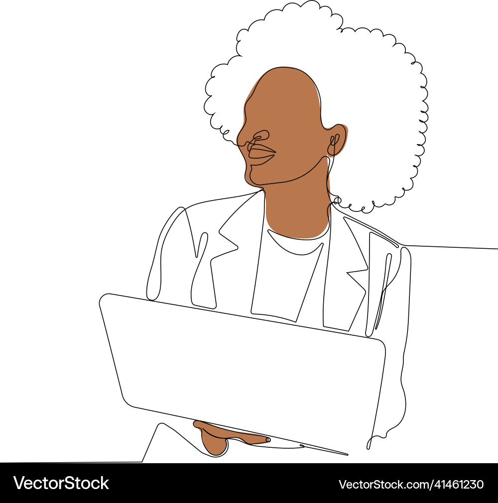 One continuous line is the concept One continuous line is the concept vector image