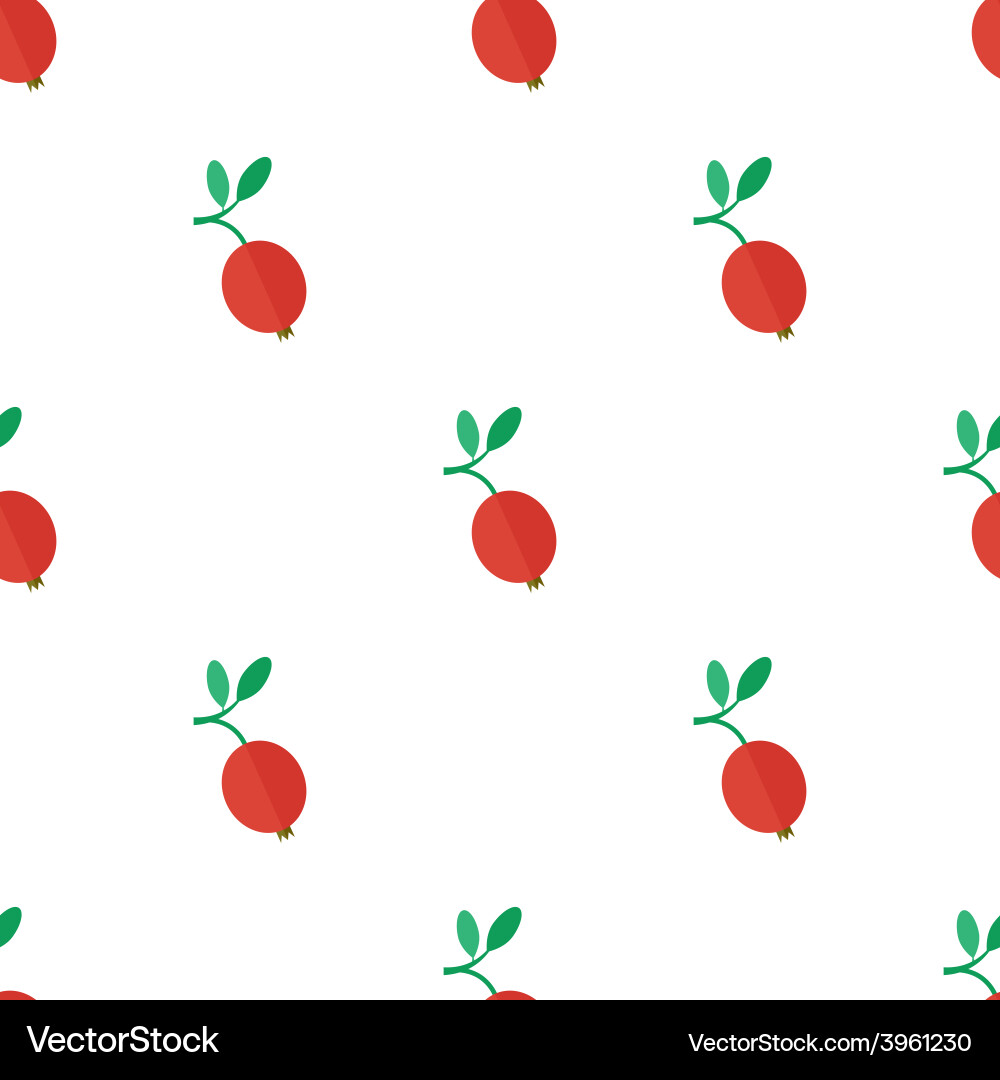 Seamless pattern with cranberry Vector Image