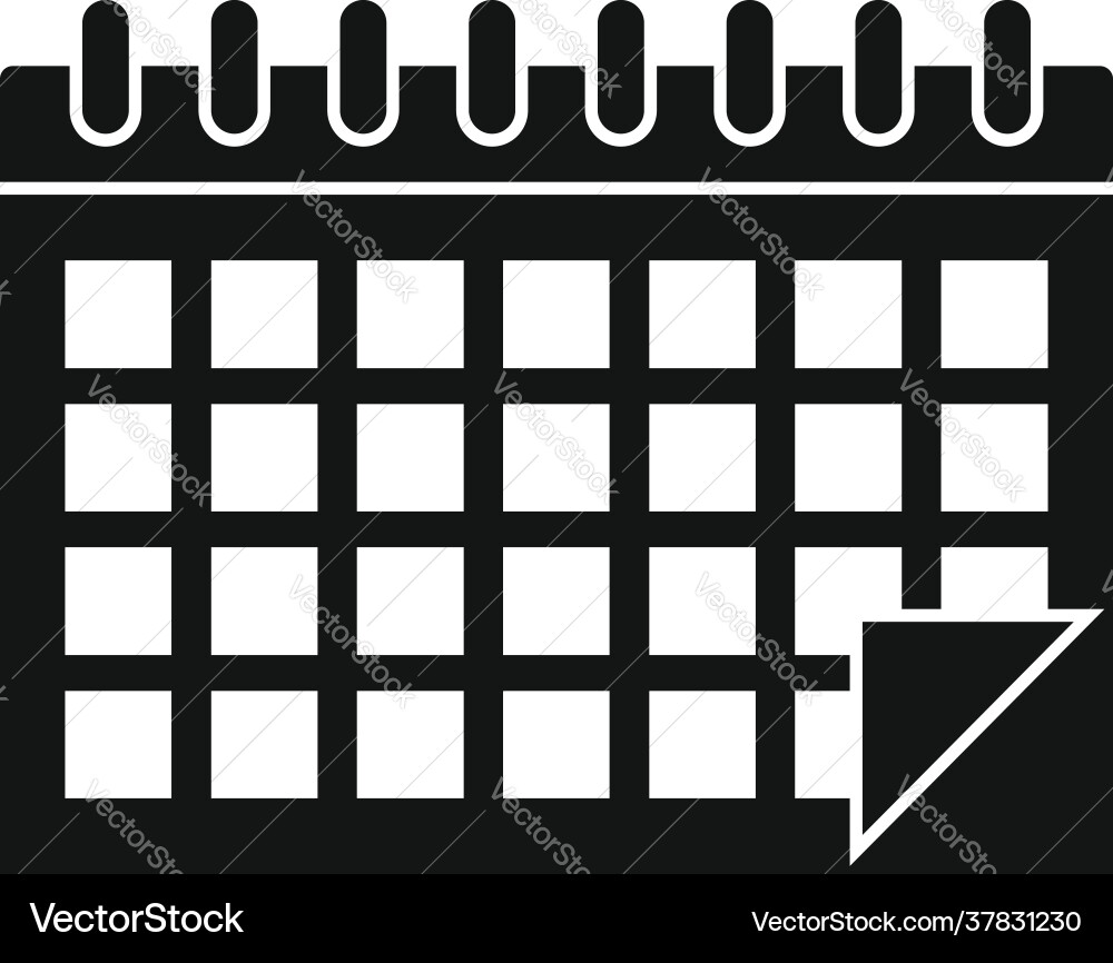 Syllabus calendar icon simple style Syllabus calendar icon simple style vector image