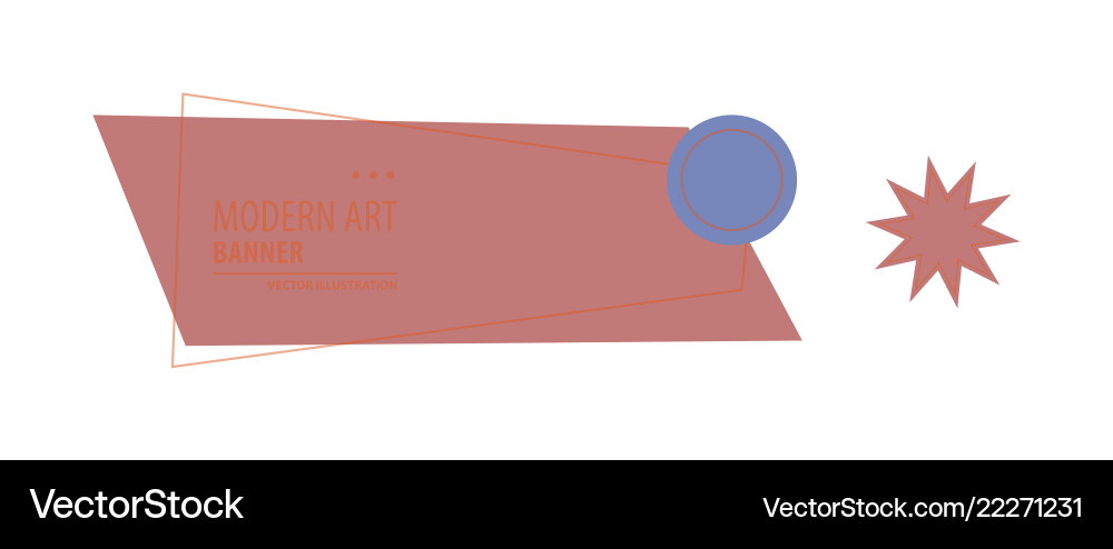 Abstract geometric design banner web template vector image