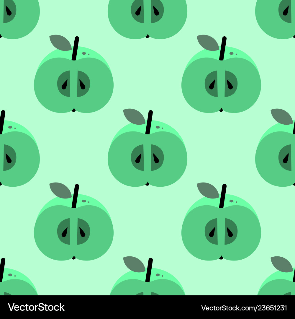 Apple simple pattern Vector Image