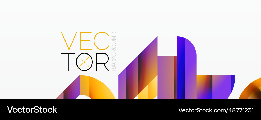 Assorted geometric shapes unite in a minimalistic Assorted geometric shapes unite in a minimalistic vector image
