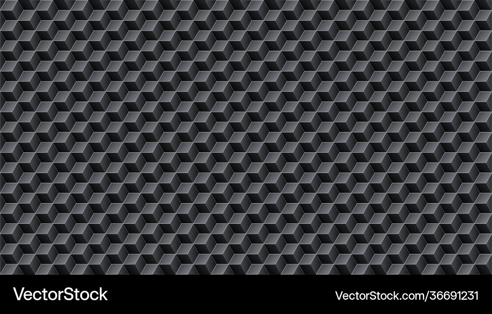 Black abstract background with cubes Black abstract background with cubes vector image