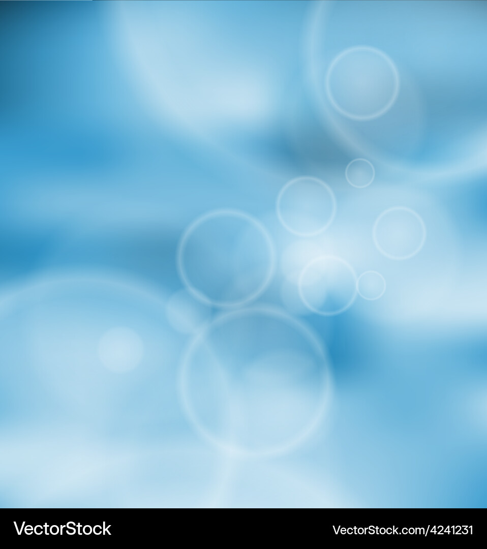 Blue Bokeh Abstract Background Vector Image