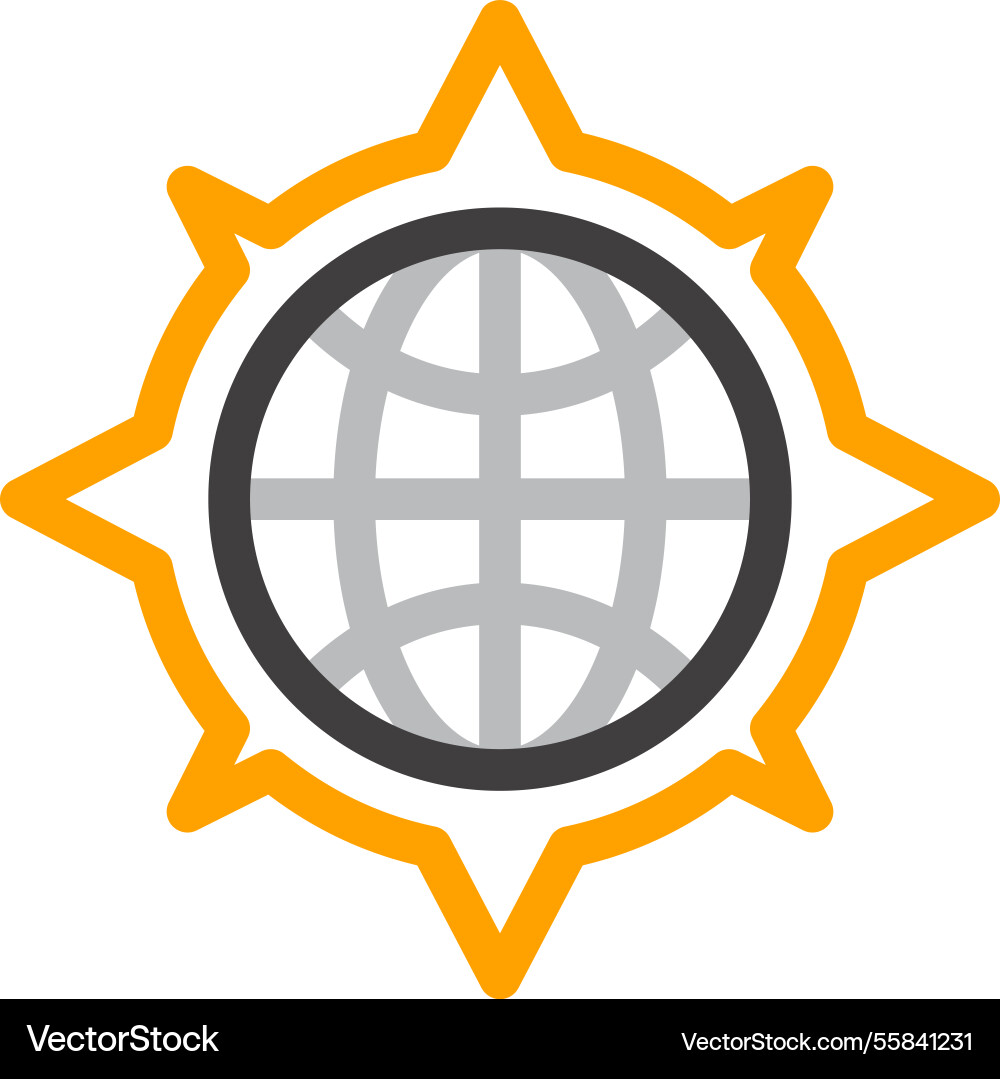 Choose direction flat line web icon concept Choose direction flat line web icon concept Vector Image