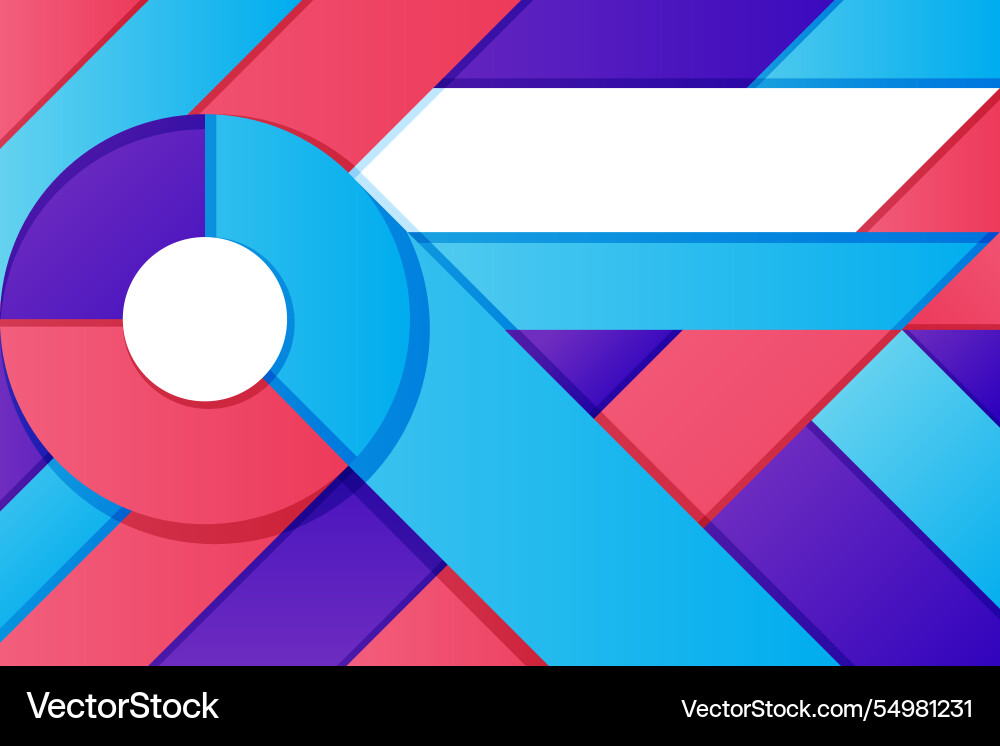 Gradient geometric background Vector Image