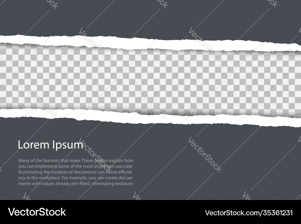 Grauer Hintergrund mit Kopierraum und zerrissenem Papierrand Grauer Hintergrund mit Kopierraum und zerrissenem Papierrand vektorbild