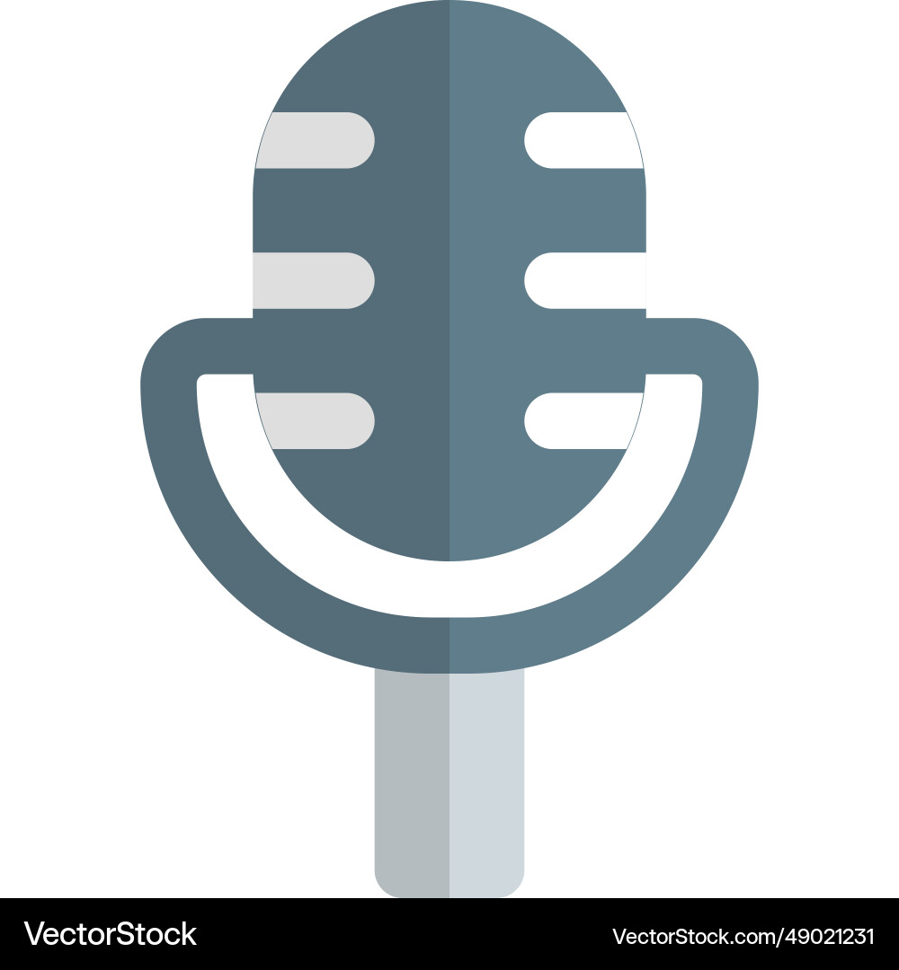 Microphone a sound-capturing device used vector image