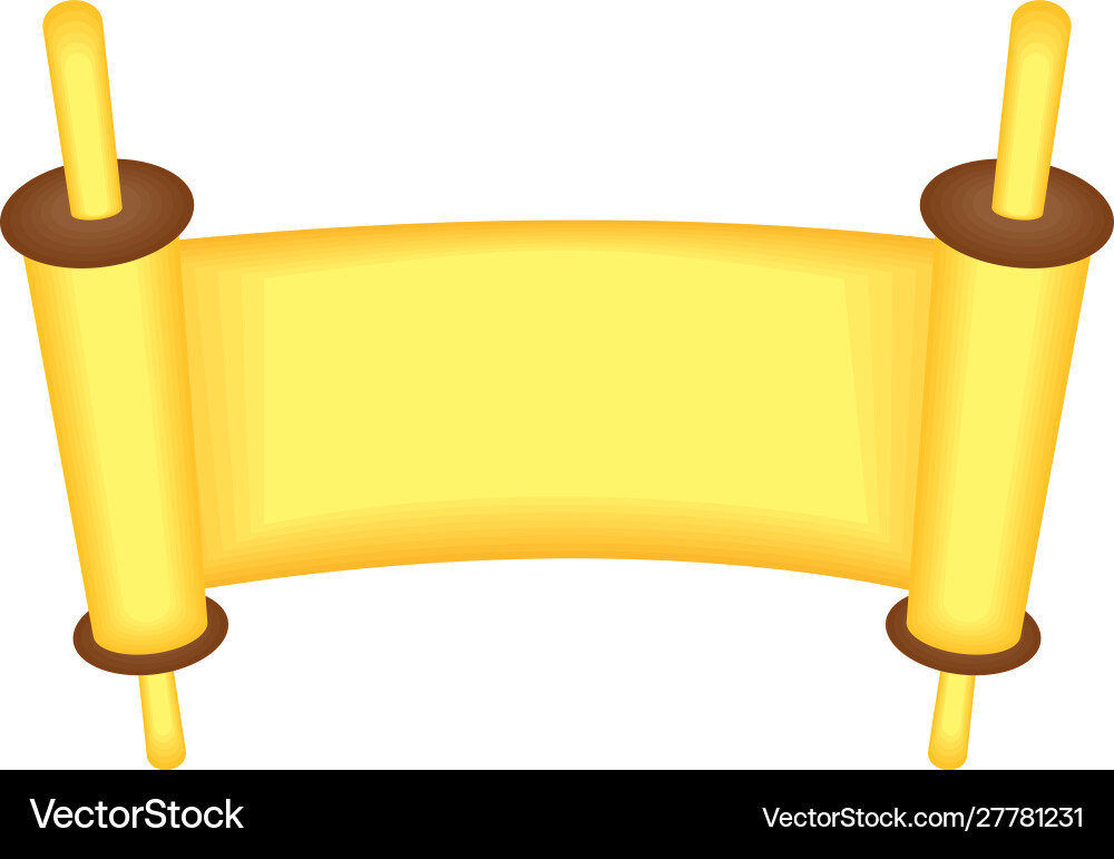 Patchment paper document isolated icon vector image