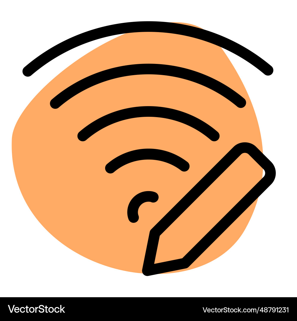 Wi-fi password modifying for privacy Vector Image