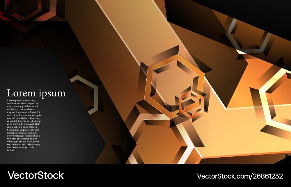 Abstract background with gradient hexagon shapes Abstract background with gradient hexagon shapes vector image