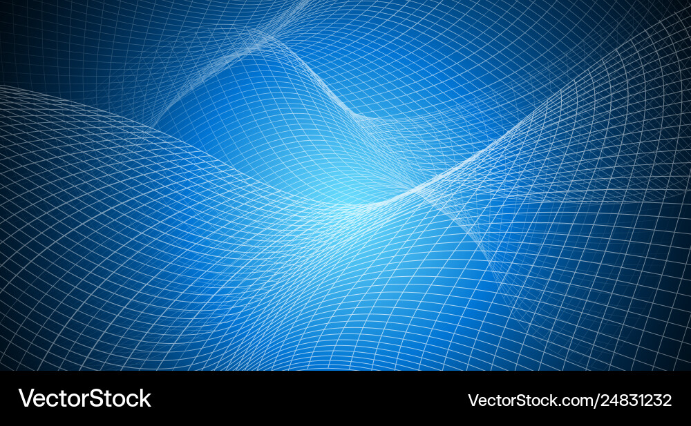 Abstract Blue Grid Background vector image