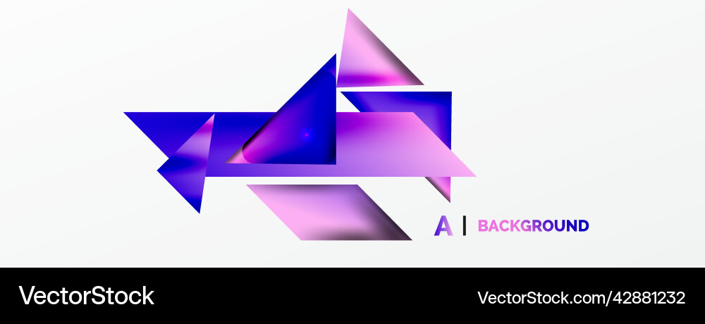 Dynamic 3d geometric abstract background Dynamic 3d geometric abstract background Vector Image