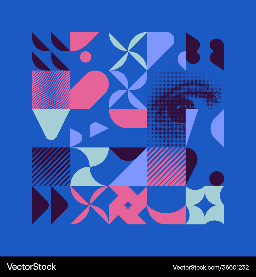 Generative design artwork abstract generated Generative design artwork abstract generated vector image
