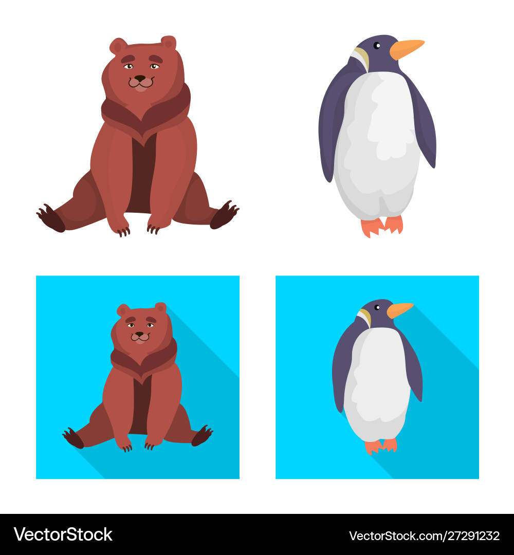 Isolated object nature and fun logo collection Vector Image