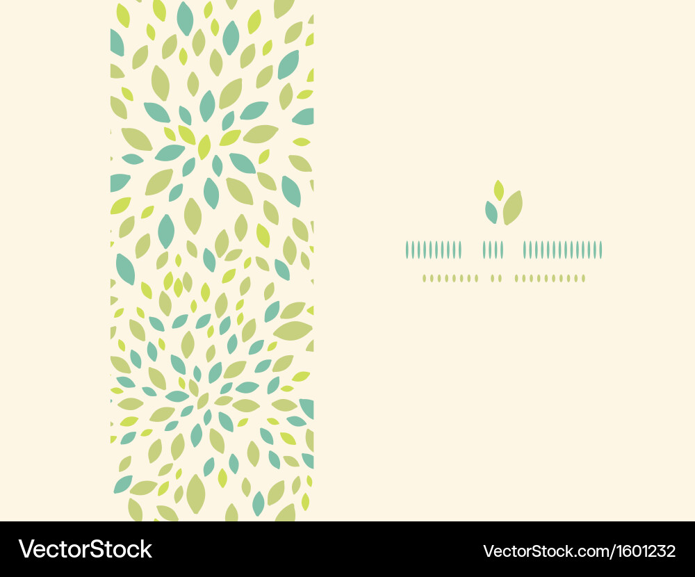 Leaf Frame Seamless Pattern vector image