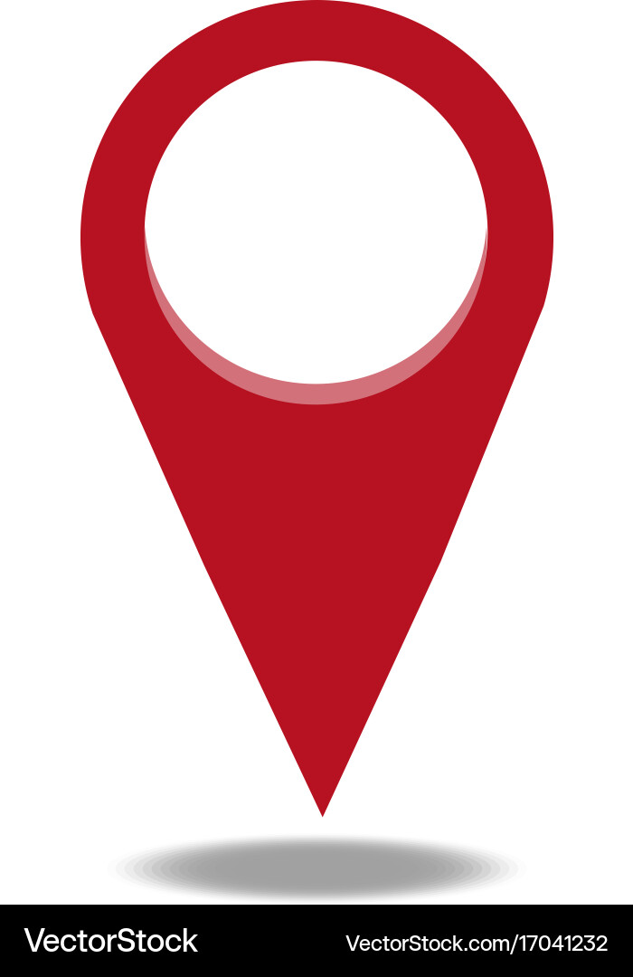 Map pin flat design style modern icon pointer vector image
