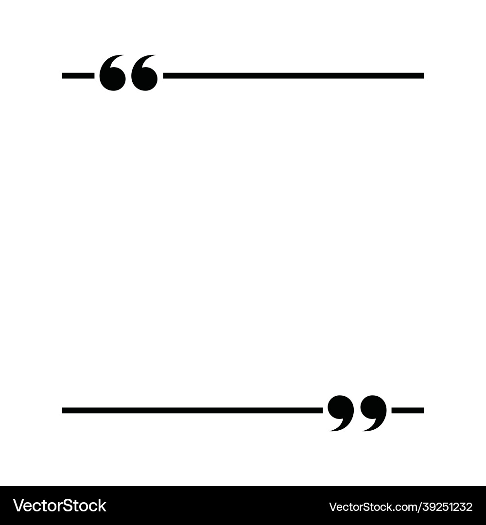 Quote box frame set text speech bubble design Vector Image