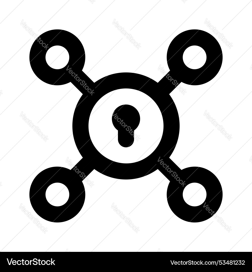 Secure network vector image