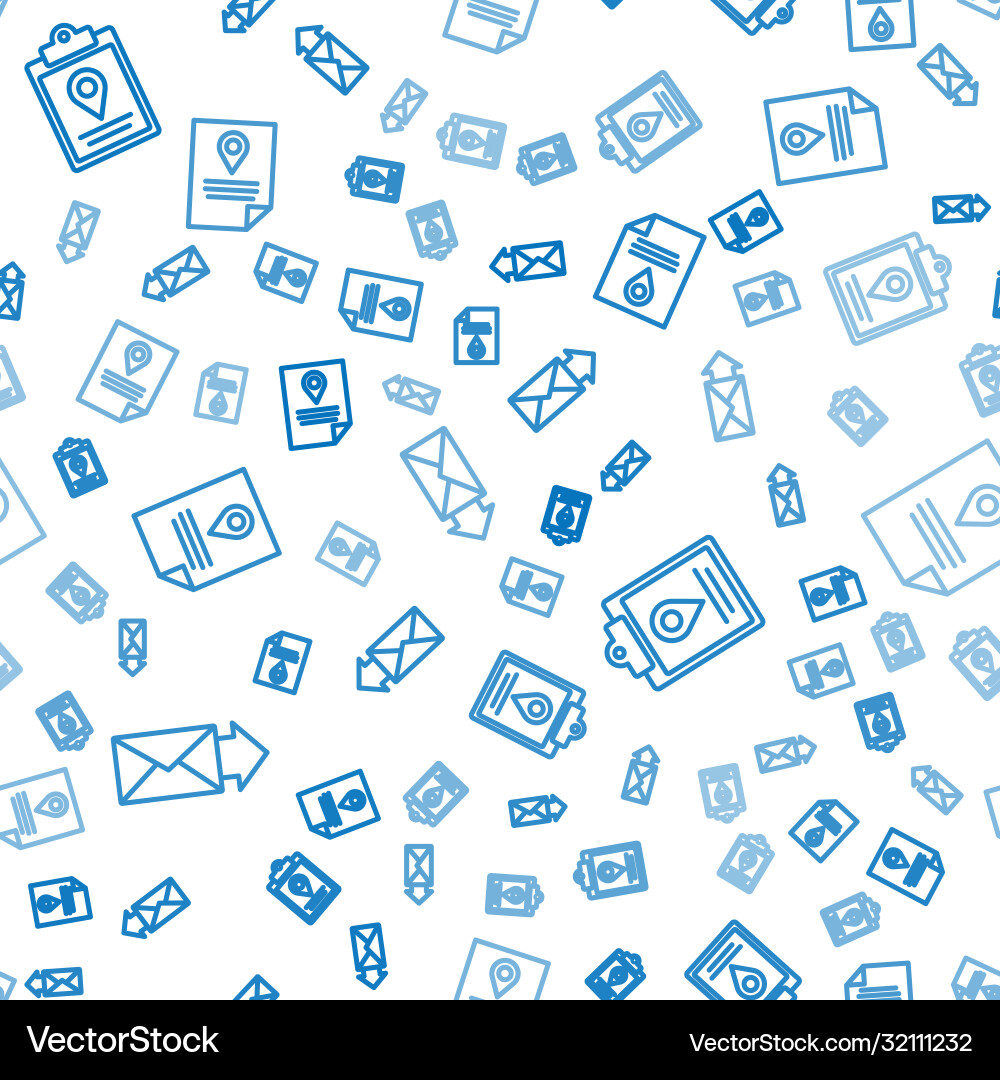 Set line envelope document tracking marker system Set line envelope document tracking marker system vector image
