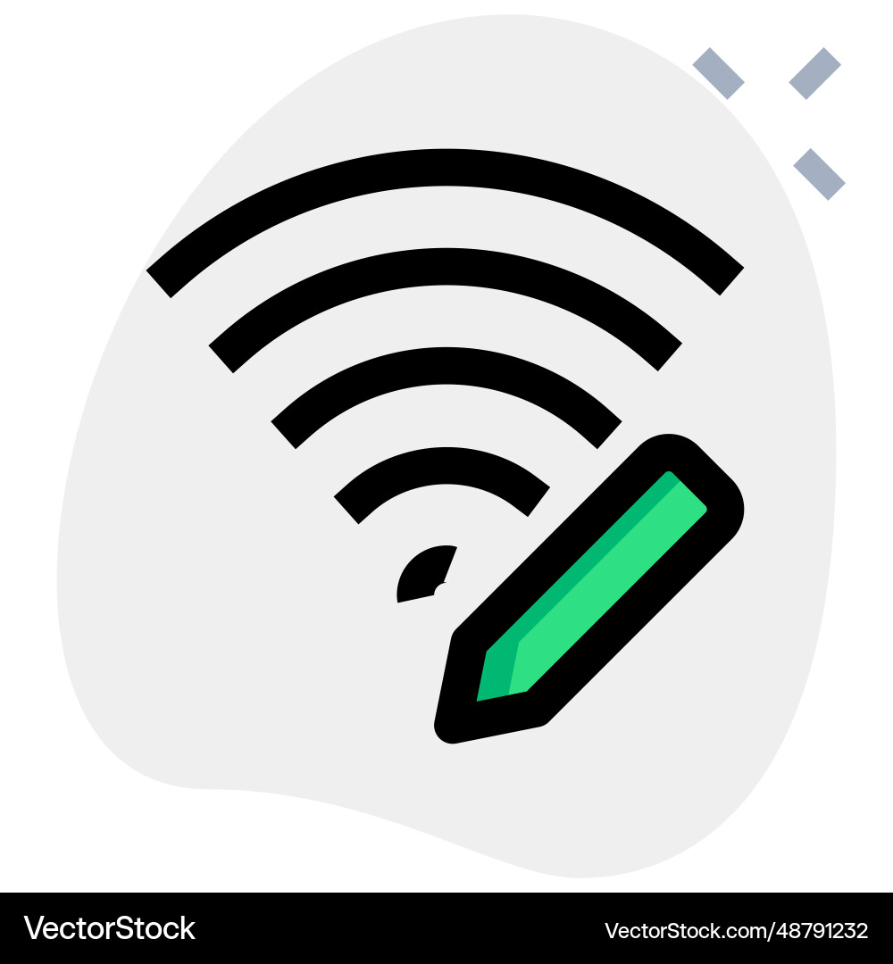 Wi-fi password modifying for privacy vector image