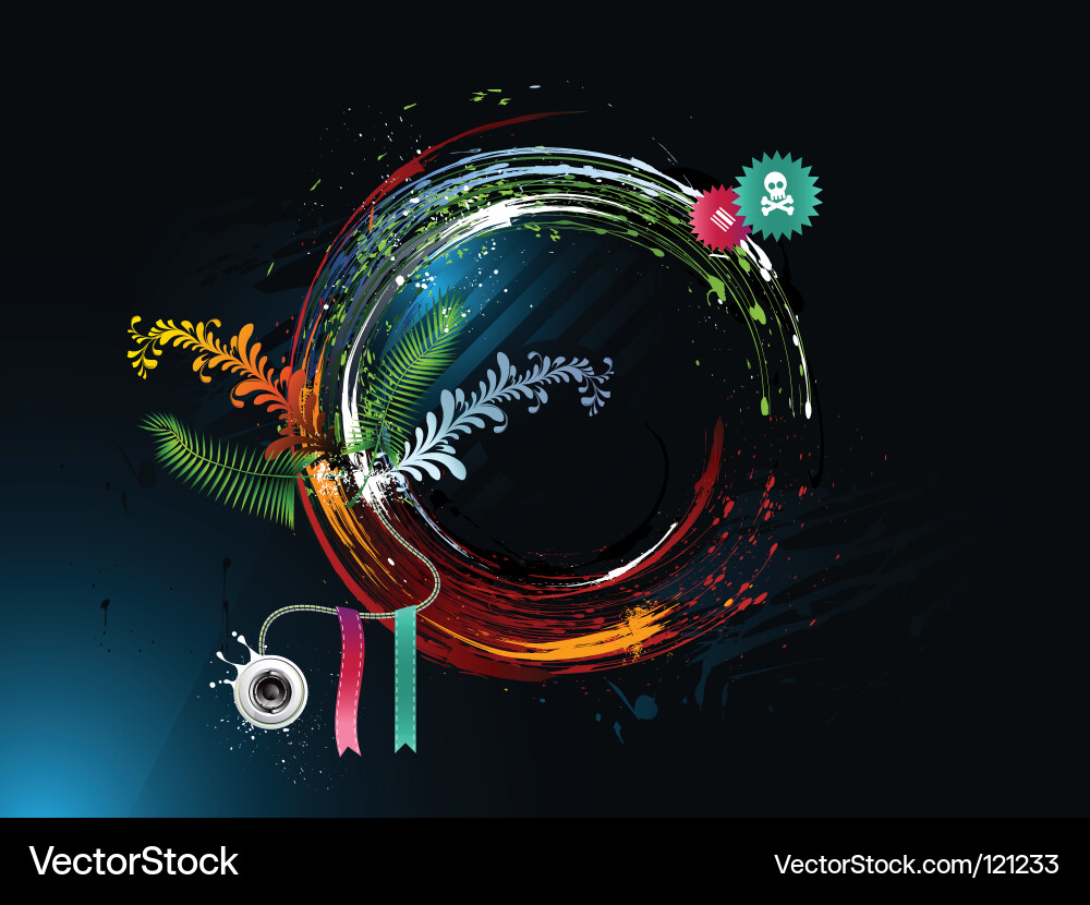 Colorful Splatter Vector Image