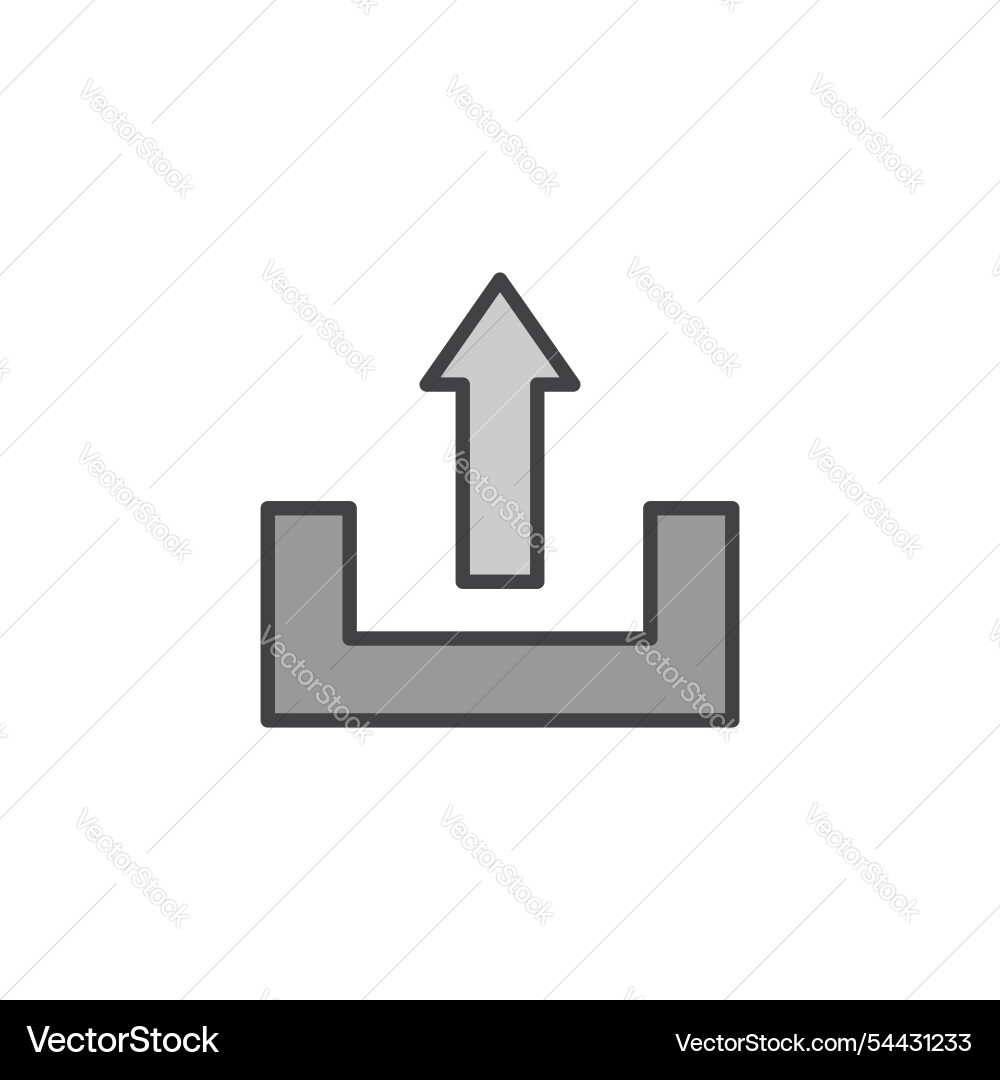 Export icon in colored version Export icon in colored version vector image