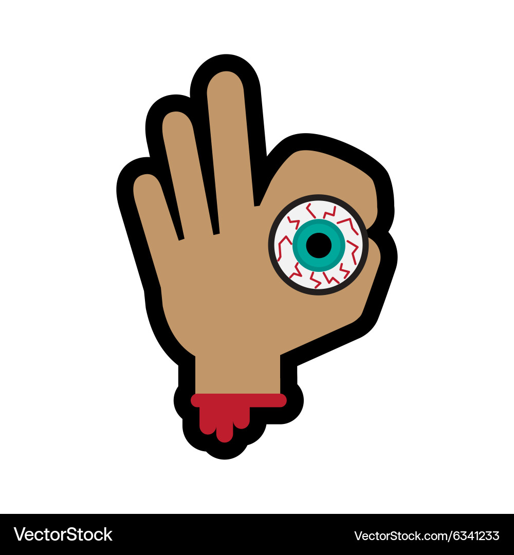 Flat with shadow icon and mobile application hand vector image